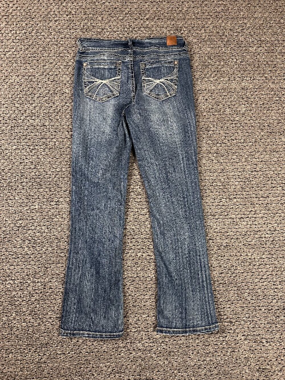 Y2K Wallflower Lucious Curvy Fit Low Rise Bootcut Jeans Size 11 Stretch Bling